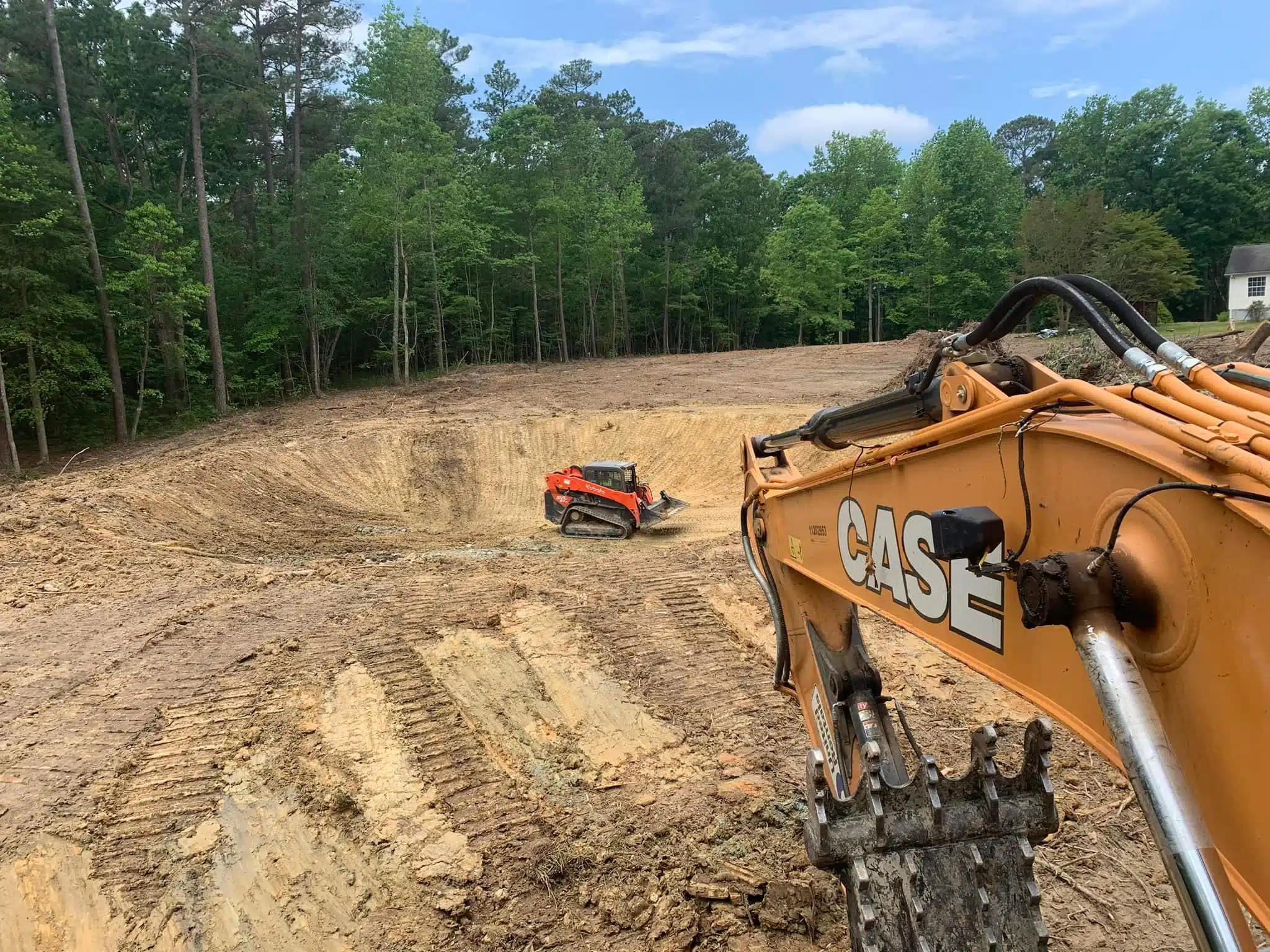 professional land grading and excavation services in Mebane, Graham, Burlington, Chapel Hill